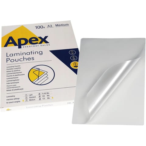 ⁨FOLIA LAMINACYJNA APEX A3/125µm BŁYSK (100)⁩ w sklepie Wasserman.eu