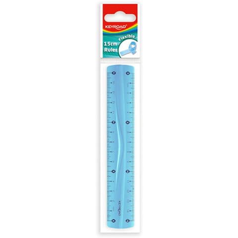 ⁨Linijka plastikowa Keyroad 15cm elastyczna mix kolorów⁩ w sklepie Wasserman.eu
