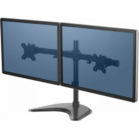 ⁨Ramię na 2 monitory Fellowes Seasa poziome czarne⁩ w sklepie Wasserman.eu