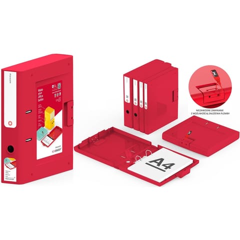 ⁨Segregator Moxom NewBinder A4/70mm czarny⁩ w sklepie Wasserman.eu