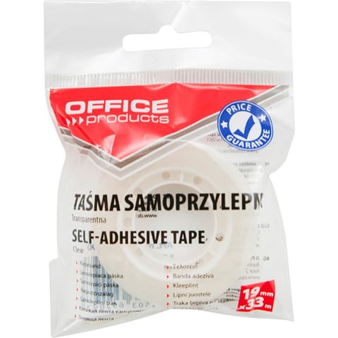 ⁨Taśma biurowa Office Products 19mm/30m transparentna⁩ w sklepie Wasserman.eu