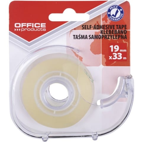 ⁨Taśma biurowa Office Products 19mm/30m transparentna dyspenser⁩ w sklepie Wasserman.eu