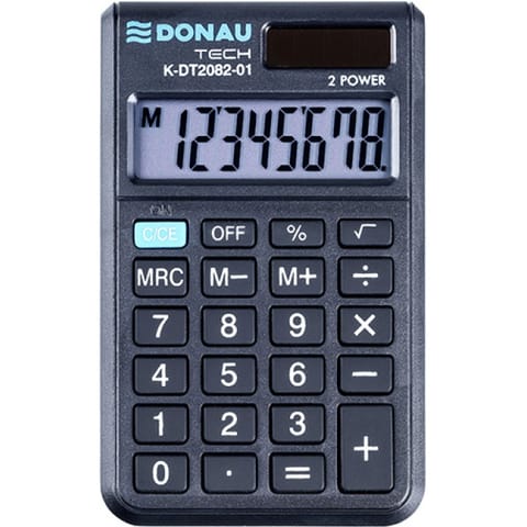 ⁨Kalkulator Donau Tech K-DT2082-01 czarny⁩ w sklepie Wasserman.eu
