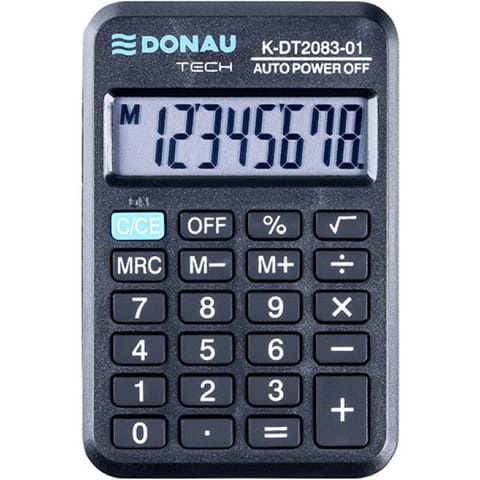 ⁨Kalkulator Donau Tech K-DT2083-01 czarny⁩ w sklepie Wasserman.eu