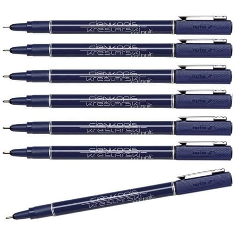 ⁨Cienkopis kreślarski Rystor Technic 0.3mm czarny⁩ w sklepie Wasserman.eu
