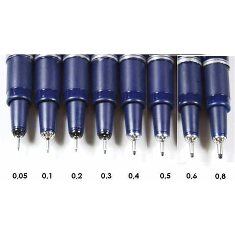 ⁨Cienkopis kreślarski Rystor Technic 0.1mm czerwony⁩ w sklepie Wasserman.eu