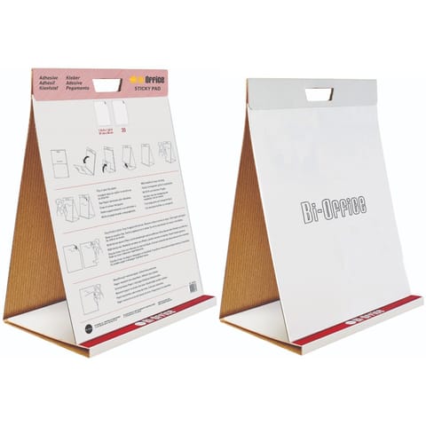 ⁨Flipchart blok Bi-Office 50x58.5cm samoprzylepny gładki⁩ w sklepie Wasserman.eu