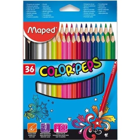 ⁨Kredki Maped Color'Peps Star 36 kolorów⁩ w sklepie Wasserman.eu