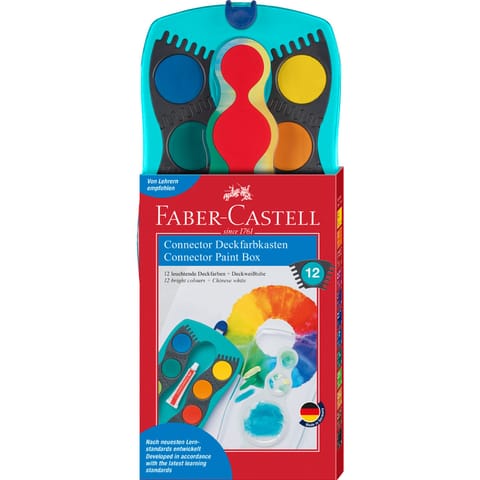 Farby akwarelowe Faber-Castell Connector 12 kolorów w sklepie Wasserman.eu