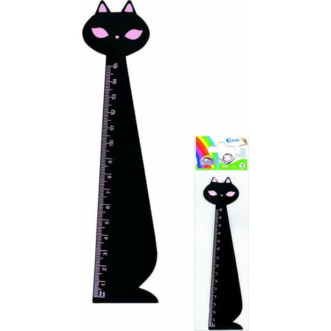 ⁨Linijka drewniana Fiorello 15cm kot czarny⁩ w sklepie Wasserman.eu