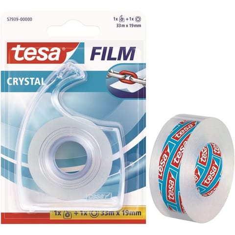 ⁨Taśma biurowa Tesa Film Crystal 19mm/33m + podajnik⁩ w sklepie Wasserman.eu