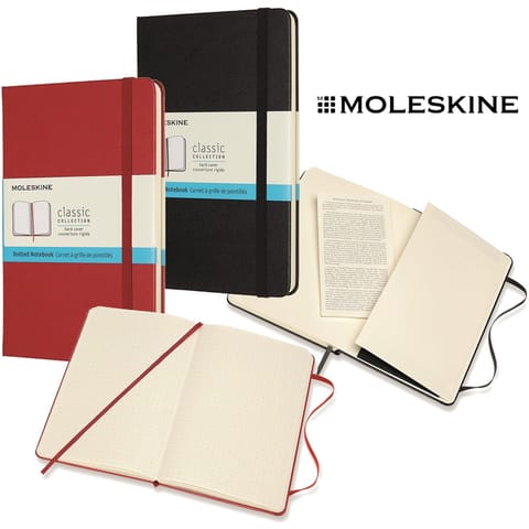 ⁨Notatnik Moleskine Classic M (11.5x18cm) kropki czarny⁩ w sklepie Wasserman.eu