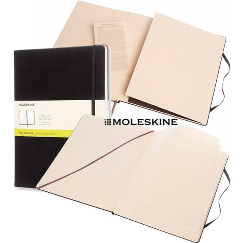 ⁨Notatnik Moleskine Classic XL (19x25cm) gładki czarny⁩ w sklepie Wasserman.eu