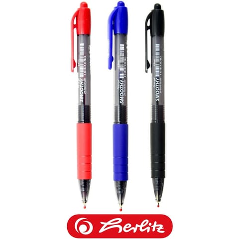 ⁨Długopis żelowy Herlitz Smoothy 0.7mm czerwony⁩ w sklepie Wasserman.eu
