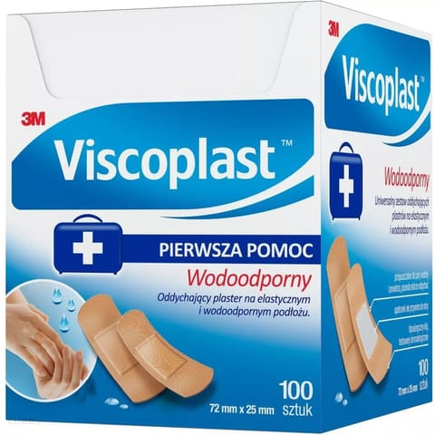 ⁨Plastry Viscoplast Minifol 72x25mm (100)⁩ w sklepie Wasserman.eu