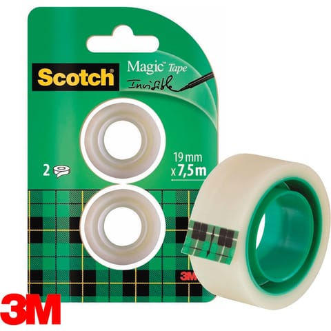 ⁨Taśma biurowa Scotch Magic 19mm/7.5m matowa (2)⁩ w sklepie Wasserman.eu