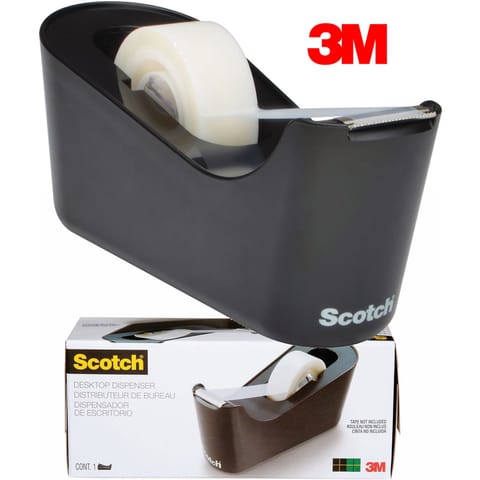 ⁨Podajnik do taśmy biurowej Scotch C-18B (+ taśma) czarny⁩ w sklepie Wasserman.eu