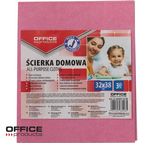 ⁨Ściereczki Office Products 32x38cm 70% wiskoza (3)⁩ w sklepie Wasserman.eu