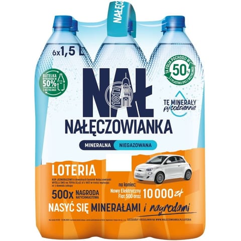 ⁨Woda Nałęczowianka 1.5L niegazowana (6)⁩ w sklepie Wasserman.eu