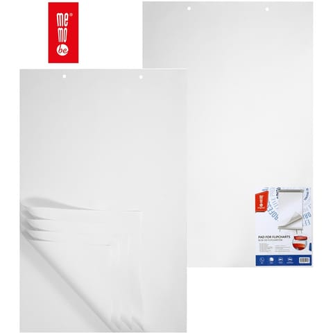 ⁨Blok do flipchartu MemoBe 65x100cm gładki (20)⁩ w sklepie Wasserman.eu