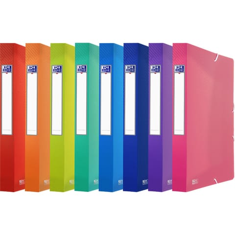 ⁨Teczka PP z gumką Oxford A4+/40mm mix kolorów⁩ w sklepie Wasserman.eu