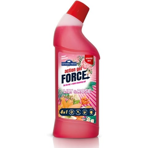 ⁨Żel do WC Action Gel Force 1L kwiat⁩ w sklepie Wasserman.eu