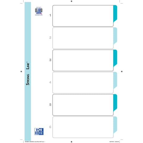 ⁨Przekładki mylar Oxford A4+ 6 kart⁩ w sklepie Wasserman.eu