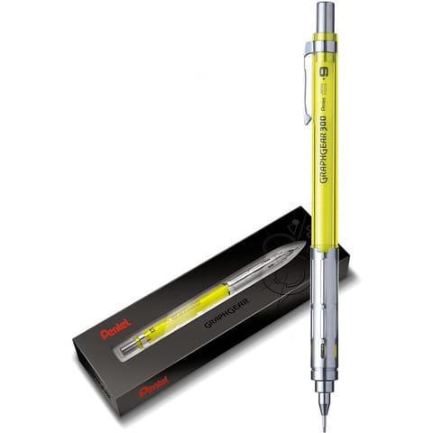 ⁨Ołówek automatyczny Pentel GraphGear 300 0.9mm żółty, ŻÓŁTY⁩ w sklepie Wasserman.eu