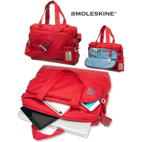 ⁨Torba na laptop Moleskine 15" czerwona⁩ w sklepie Wasserman.eu