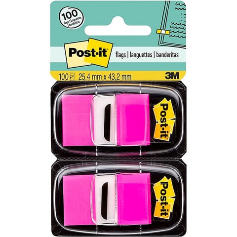 ⁨Zakładki Post-it 25.4x43.2mm jaskraworóżowe (2x50)⁩ w sklepie Wasserman.eu