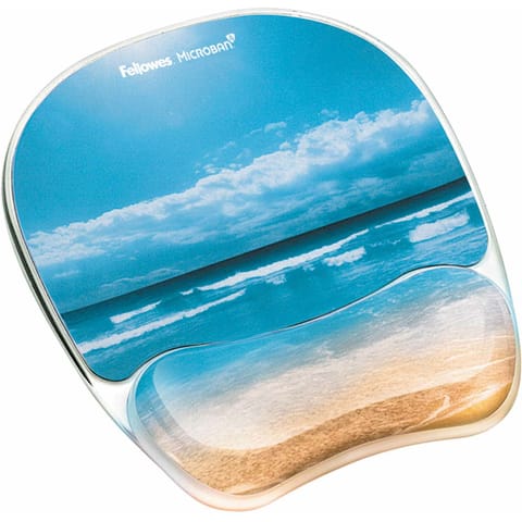 ⁨PODKŁADKA POD MYSZ FELLOWES MICROBAN PIASZCZYSTA PLAŻA⁩ w sklepie Wasserman.eu