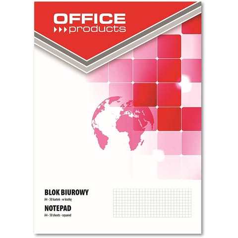 ⁨Blok biurowy Office Products A4/50k kratka⁩ w sklepie Wasserman.eu