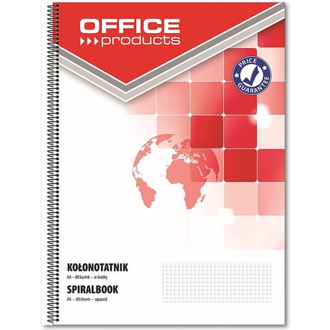 ⁨Kołonotatnik Office Products A4/80k kratka⁩ w sklepie Wasserman.eu