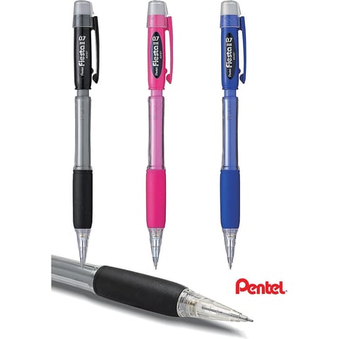 ⁨Ołówek automatyczny Pentel Fiesta II 0.7mm czarny, CZARNY⁩ w sklepie Wasserman.eu