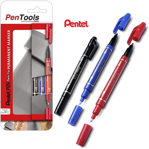 ⁨Markery permanentne Pentel Pen N75W 3 kolory⁩ w sklepie Wasserman.eu