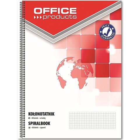 ⁨Kołonotatnik Office Products A5/80k kratka⁩ w sklepie Wasserman.eu