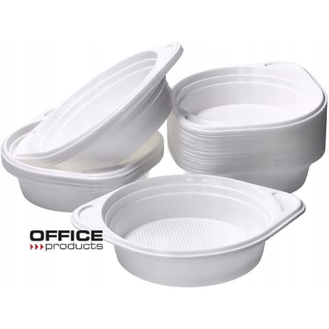 ⁨Flaczarka plastikowa Office Products 500ml śr.16cm biała (100)⁩ w sklepie Wasserman.eu