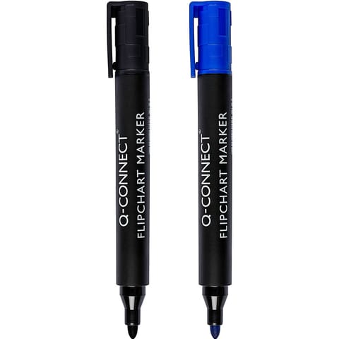 ⁨Marker do flipchartów Q-Connect czarny⁩ w sklepie Wasserman.eu