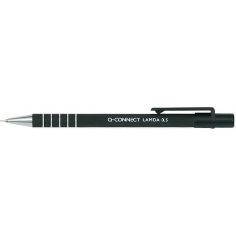 ⁨Ołówek automatyczny Q-Connect Lambda 0.5mm czarny⁩ w sklepie Wasserman.eu