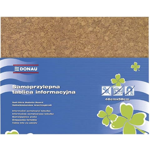 ⁨Tablica korkowa Donau 58x46cm samoprzylepna brązowa⁩ w sklepie Wasserman.eu