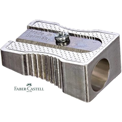 ⁨Temperówka Faber-Castell metalowa srebrna⁩ w sklepie Wasserman.eu
