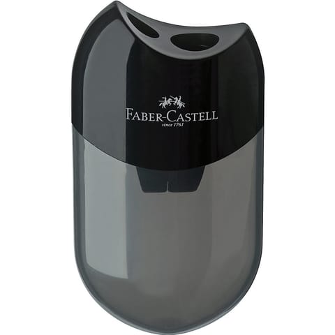 ⁨Temperówka Faber-Castell 2 otwory czarna⁩ w sklepie Wasserman.eu