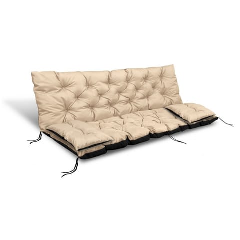 ⁨ZESTAW OGRODOWY 150x60x50CM + 2 PODUSZKI 42X42 CM BEŻOWY⁩ w sklepie Wasserman.eu