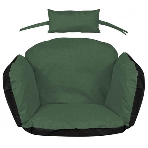 ⁨PODUSZKA OGRODOWA BOCIANIE GNIAZDO 112x113CM Z ZAGŁÓWKIEM ZIELONA⁩ w sklepie Wasserman.eu