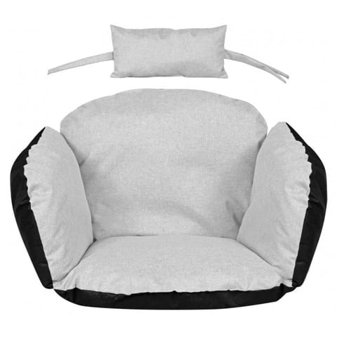 ⁨PODUSZKA OGRODOWA BOCIANIE GNIAZDO 112x113CM Z ZAGŁÓWKIEM JASNOSZARA⁩ w sklepie Wasserman.eu