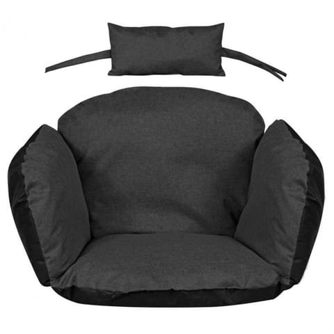 ⁨PODUSZKA OGRODOWA BOCIANIE GNIAZDO 112x113CM Z ZAGŁÓWKIEM CZARNA⁩ w sklepie Wasserman.eu