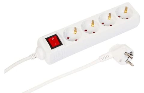 ⁨MicroConnect 4-way Schuko Power Strip⁩ w sklepie Wasserman.eu