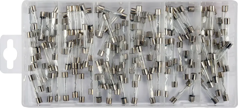 ZESTAW BEZPIECZNIKÓW SZKLANYCH 6X30MM 120 SZTUK MIX w sklepie Wasserman.eu
