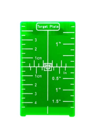 ⁨Tarczka płytka celownicza zielona do poziomic laserowych DEKO LTP-G2⁩ w sklepie Wasserman.eu
