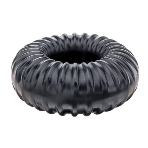 ⁨Perfect Fit Ribbed Ring Black⁩ w sklepie Wasserman.eu